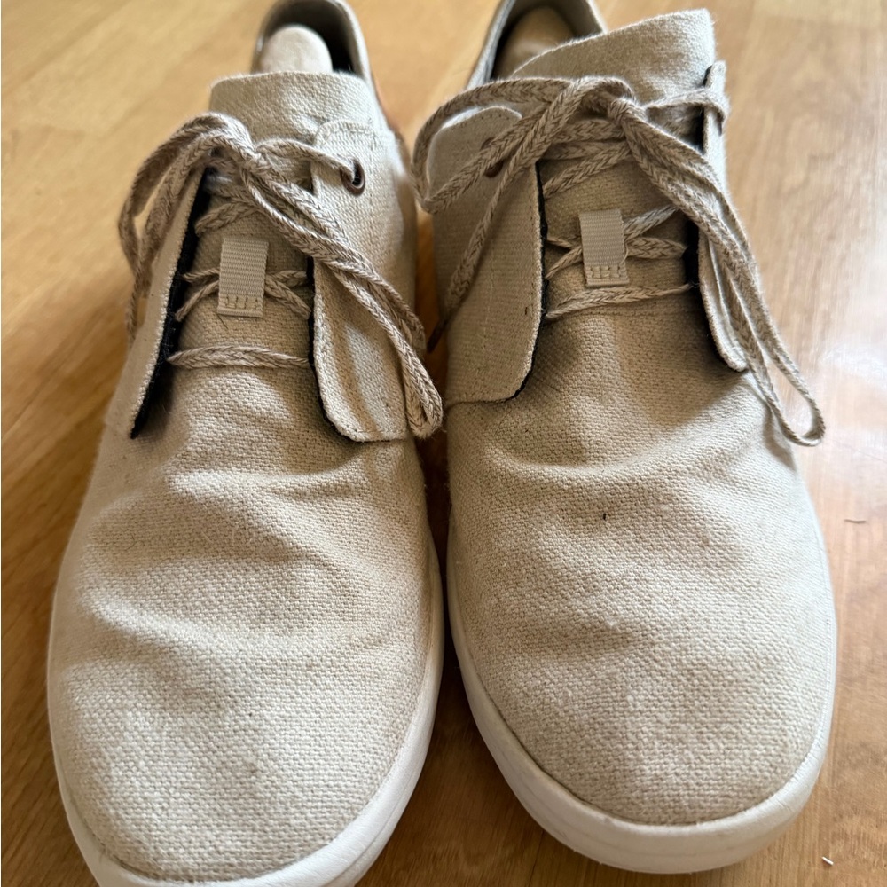 Merrell Men's Beige Canvas Lace-Up Sneakers